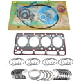 thumbnail image 1 of V1903 Engine Full Gasket Set Rings Bearings for Kubota V1903 V1903-B V1903E Engine New Holland L555 L553 For Kubota L3600DT L3600GST L3600DTC STD V1903 Bearing kit set V1903 piston ring set, 1 of 6