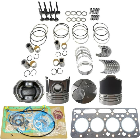 V1903 Engine Overhaul Rebuild Kit (No cylinder liner) for Kubota V1903 V1903-B V1903E Engine New Holland L555 L553 For Kubota L3600DT L3600GST L3600DTC L3600GSTC