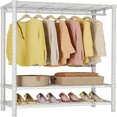 V1S Heavy Duty Garment Rack 3 Tier Clothes Rack for Hanging Clothes