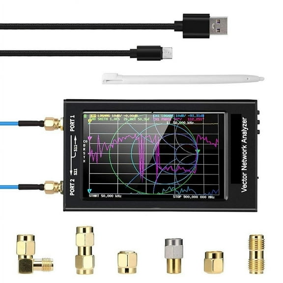 V2 3GHz Vector Network Analyzer 4.3 Inch Touch Screen Antenna Analyzer Short Wave HF VHF UHF