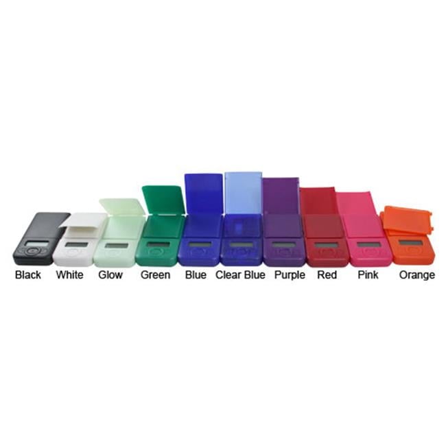 Compact White Digital Pocket Scale with LCD Display