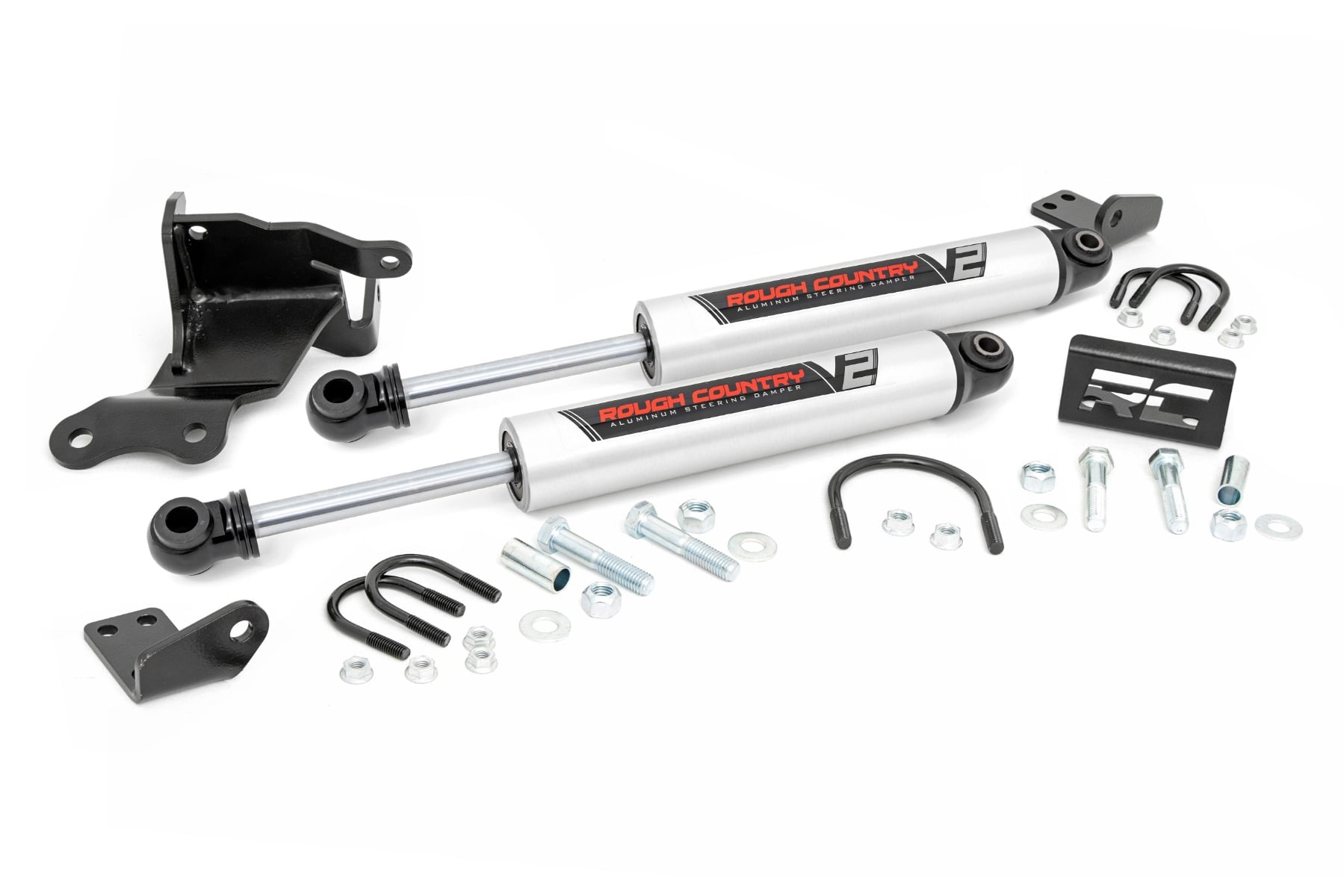 V2 Steering Stabilizer - Dual - 2.5-8 Inch Lift - Jeep Gladiator JT (20-22)/Wran