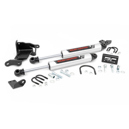 V2 Steering Stabilizer - Dual - 2.5-8 Inch Lift - Jeep Gladiator JT (20-22)/Wran