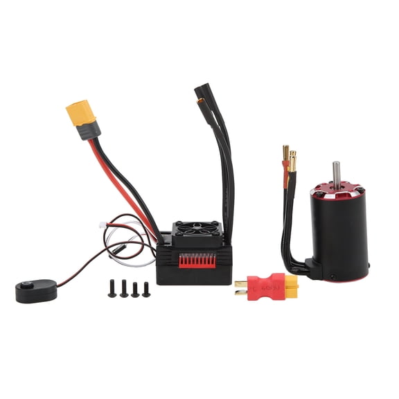 V2 Supersonic 3650 3250KV 4 Pole Brushless Motor Set with 45A ESC for 1/10 Car Upgrade Parts
