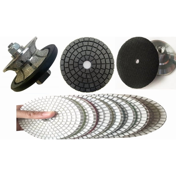 V20 3/4" Diamond Full Bullnose router bit profiler 17 stone concrete granite marble polish pad