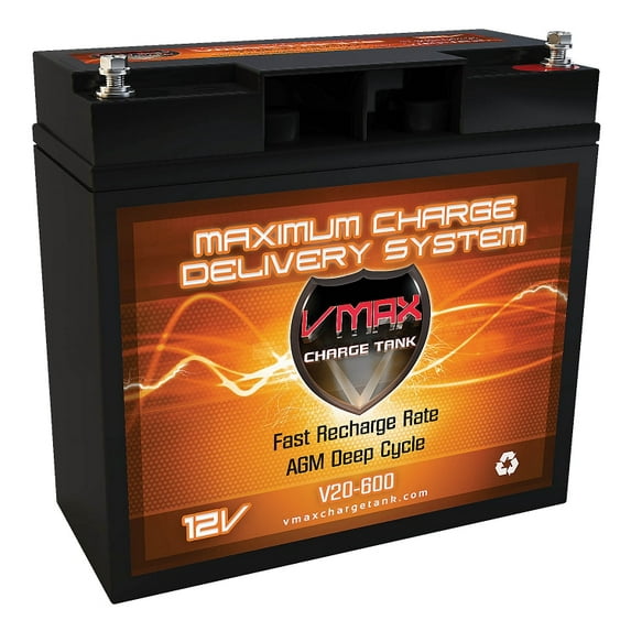 V20-600 AGM Group 1/2 U1 Deep Cycle Battery Replacement for Haijiu 6-DFM-12A 12V 13Ah Scooter Battery