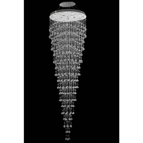 Elegant Lighting Galaxy 16 Light Chrome Chandelier Clear Royal Cut Crystal
