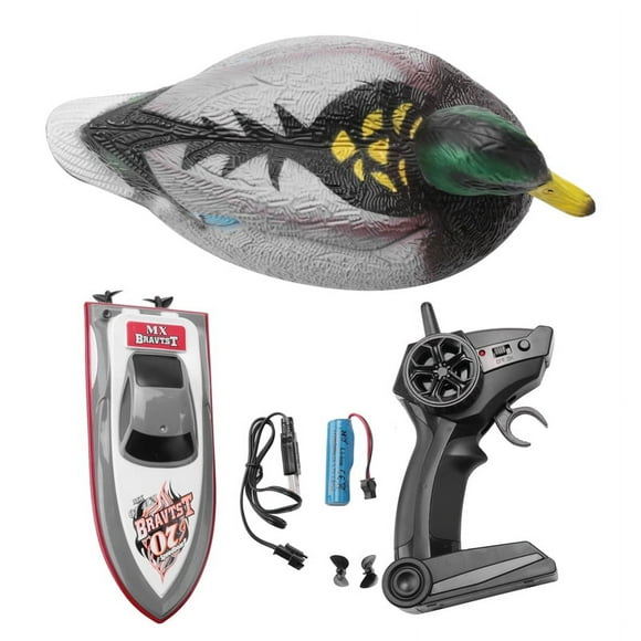V201 RC Boat Duck 2.4Ghz Hunting Motion Remote Control Waterproof for Swimming Pool Pond Garden Decor