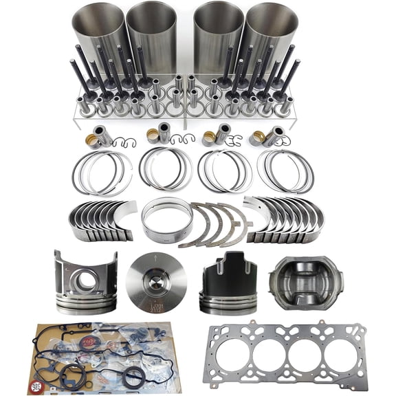 V2067 Engine Overhaul Rebuild Kit 16 Valves Piston Round Combustion Chamber 40mm For Kubota V2607 V2607-DI V2607T Engine