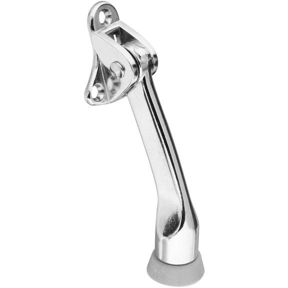 V238 4"Kickdown Door Stop - Chrome