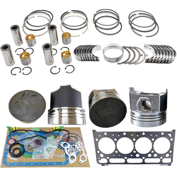 V2403 Engine Overhaul Rebuild Kit (No cylinder liner and valve) for Kubota V2403 V2403T V2403M Engine KX161-3 Excavator For Bobcat T190 Loader S150 Skid Steer Loader 1G466-21110 1G46621110