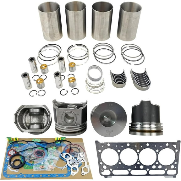V2403 Engine Overhaul Rebuild Kit (No valve set) Combustion Chamber 42mm For Kubota V2403 V2403T V2403M V2403MDI V2403DI Engine KX161-3 Excavator For Bobcat T190 S150 1G924-21112 1G92421112
