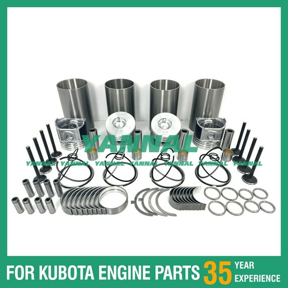 V2403DI V2203DI Overhaul Rebuild Kit without Full Gasket Kit For Kubota Bobcat