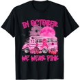 thumbnail image 1 of V2DJ School Bus Driver Leopard Breast Cancer Awareness Month T-Shirt, 1 of 3