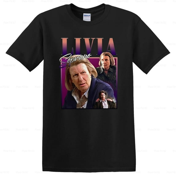 V3-Fashion Livia Soprano Classic TV Show Fan T-Shirt, for men & women, up to size 5XL.