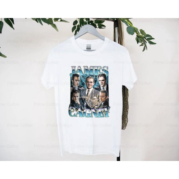 V3_Global JAMES CAGNEY Reteo T-shirt James Cagney Vintage 90's Shirt, Classic, Hollywood, Actor , for Unisex, up to size 5XL