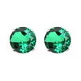 thumbnail image 1 of V3 Jewelry®14KT White Gold with Emerald Stud Earrings, 1 of 3