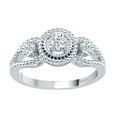 thumbnail image 1 of V3 Jewelry® 925 Sterling Silver with 1/2 CTTW Moissanite Three Stone Ring for Women, 1 of 5