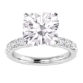 thumbnail image 1 of V3 Jewelry® 925 Sterling Silver with Moissanite Solitaire Ring, 1 of 3