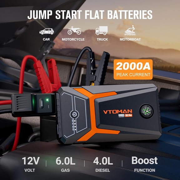 V3 Pro 2000A Jump Starter