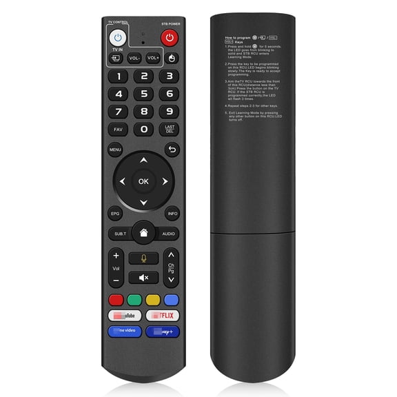 V3 Pro Voice Remote Control Replacement Compatible for vSeeBox V5 Pro,V1,V1,V2,V2 Pro, V3, V3 Plus,V1 Max,Elite,Max