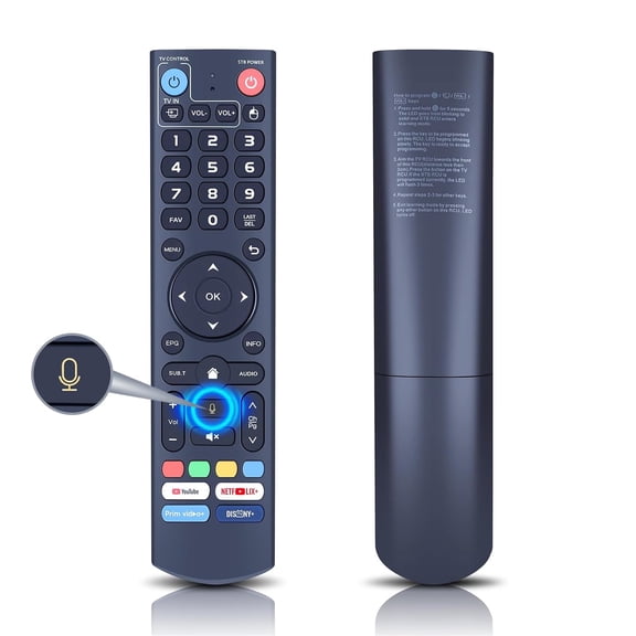 V3 Pro Voice Replacement Remote for vSeeBox, Compatible with V5 Pro/V3 Plus/V3 Pro/V2 Pro/V1 Pro/V1 Max/Elite/Max, Universal TV Control