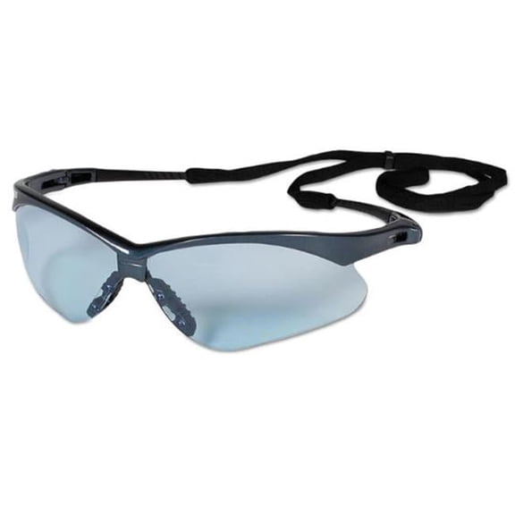 V30 Jackson Safety Glasses Light Blue Lens Black Frame