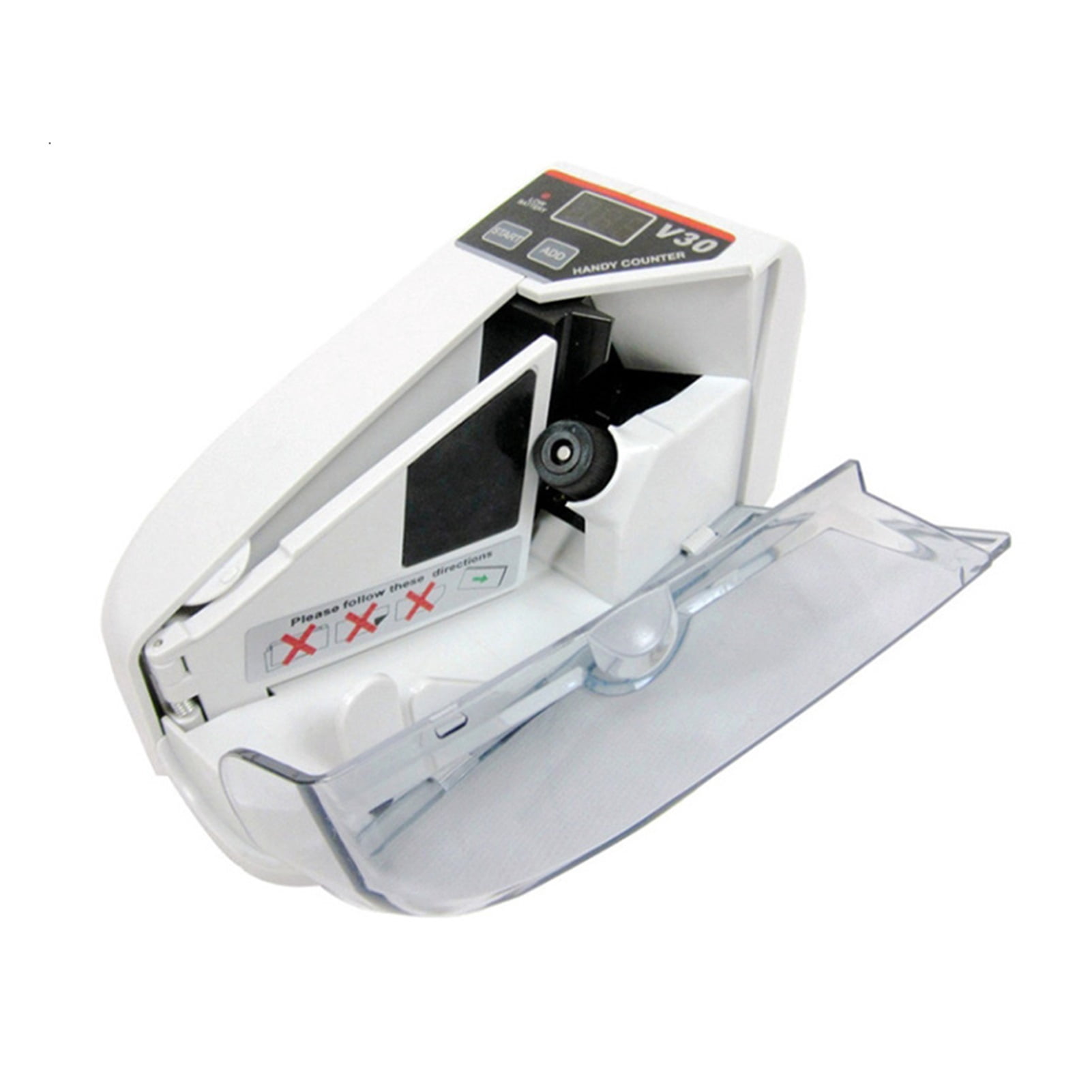 V30 Mini Portable Bill Counter With Battery/Plug Handy Money Counter ...