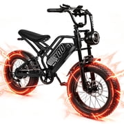 V300 Electric Dirt Bike for Adults & Teens, 1500W Motor, 35 MPH Max Speed, 52V 20.8Ah Removable Battery, 20 x 4.0 Fat Tires, 7-Speed, NFC Unlock Black, UL2849