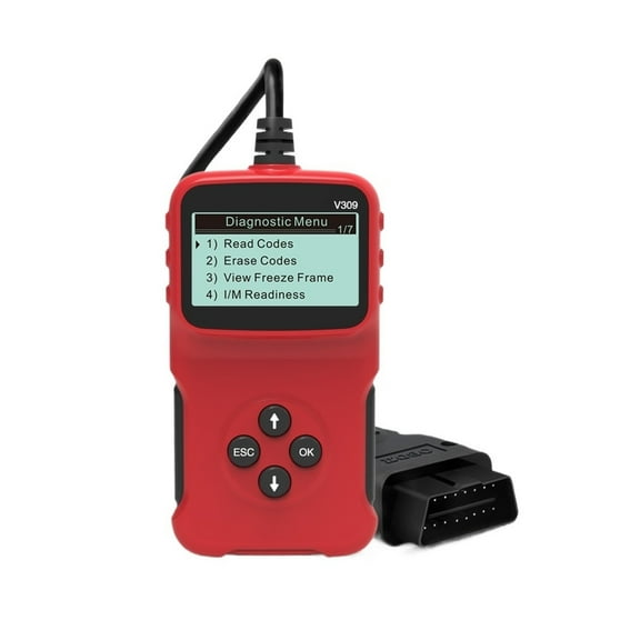 V309 OBD2 Scanner Automotive Diagnostic Troubleshooter Automotive Engine Trouble Code Reader OBD2 Check Engine Lights ,Easy to Operate