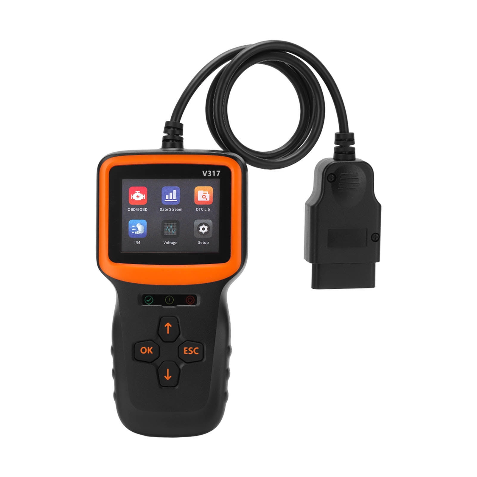 V317 V1.5 OBD2 Scanner DC9?16V ABS Screen Display Fault Code Reader