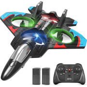 V32 Foam RC Planes for Kids Adults 8-16, RC Airplane Fighter Jet with Light, 360&deg; Flip Fighter Jet Toy, Stunt Roll, Airplane Toy Gifts for Kids Boys