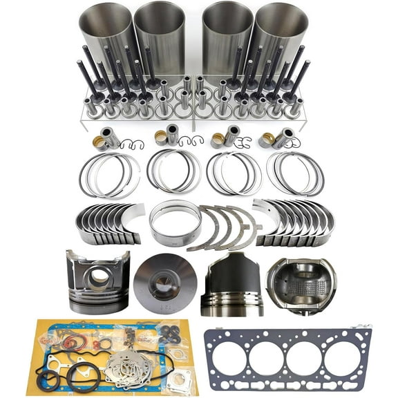V3300 Engine Overhaul Rebuild Kit 16 valves Piston height 87.5mm Combustion Chamber 50mm For Kubota V3300 V3300-DI Engine M6800 M8200 M9000 Tractor For Bobcat S220 S250 1G557-21110