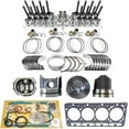 thumbnail image 1 of V3300 Engine Overhaul Rebuild Kit (No cylinder liner) 16 valves Piston height 91.7mm Combustion Chamber 52mm For Kubota V3300 V3300-DI Engine M6800 M8200 M9000 Tractor Bobcat S220 1G527-21110, 1 of 9