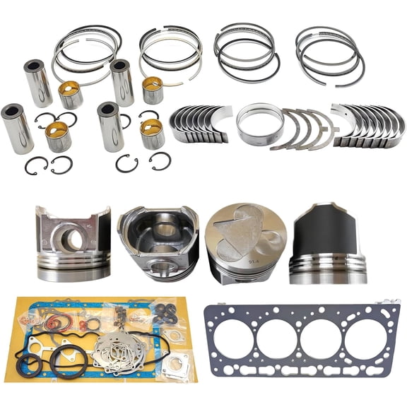 V3300 Engine Overhaul Rebuild Kit (No cylinder liner and valve) 12 valves Piston height 91.4mm For Kubota V3300 V3300-DI Engine M6800 M8200 M9000 Tractor S220 S250 S300 T250 T320 1C011-21113