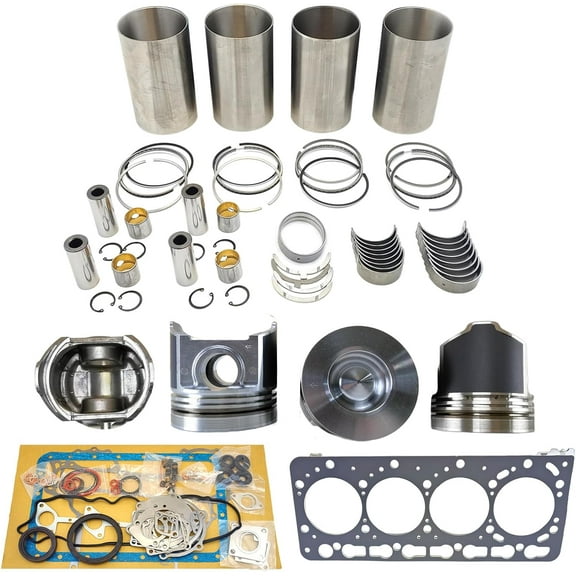 V3300 Engine Overhaul Rebuild Kit (No valve set) 16 valves Piston height 91.7mm Combustion Chamber 52mm For Kubota V3300 V3300-DI Engine M6800 M8200 M9000 Tractor Bobcat S220 S250 1G527-21110