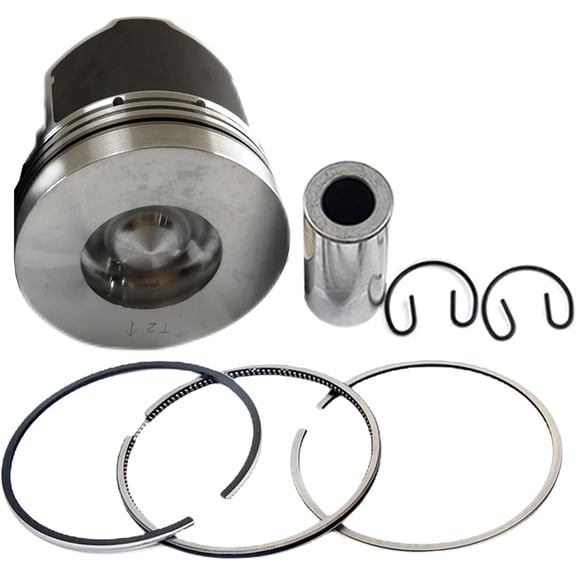 V3300 Piston+Piston Rings 16 valves Piston height 87.5mm Combustion Chamber 50mm For Kubota V3300 V3300-DI Engine M6800 M8200 M9000 Tractor STD V3300 piston ring set Piston 1G557-21110