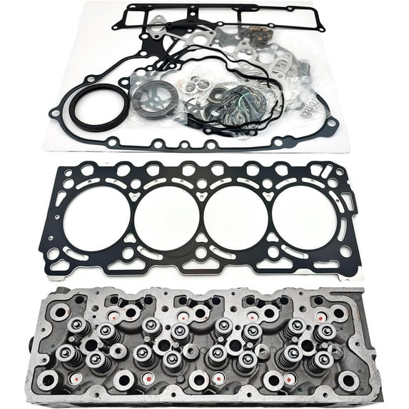 V3307 Complete Cylinder Head With EGR + Full Gasket Kit 16 Valves For Kubota V3307 V3307-DI V3307-DI-T Engine KX080-3 KX080-4 M6040 M6060 M7060 For Bobcat S630 S650 T630 1G772-03020