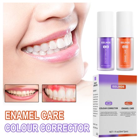 V34 Color Toothpaste Toothpaste For Teeth Whitening 30ml , Teeth Whitening Booster