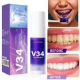 V34 Teeth Whitening Mousse Toothpaste Remove Plaque Stains Cleaning