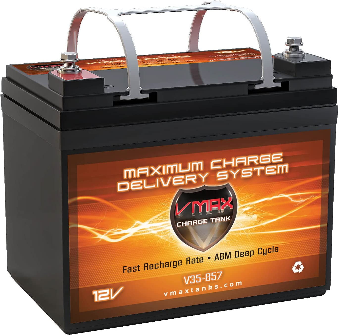 V35857 12 Volt 35AH AGM Battery Deep Cycle High Performance Group U1 Battery compatible with