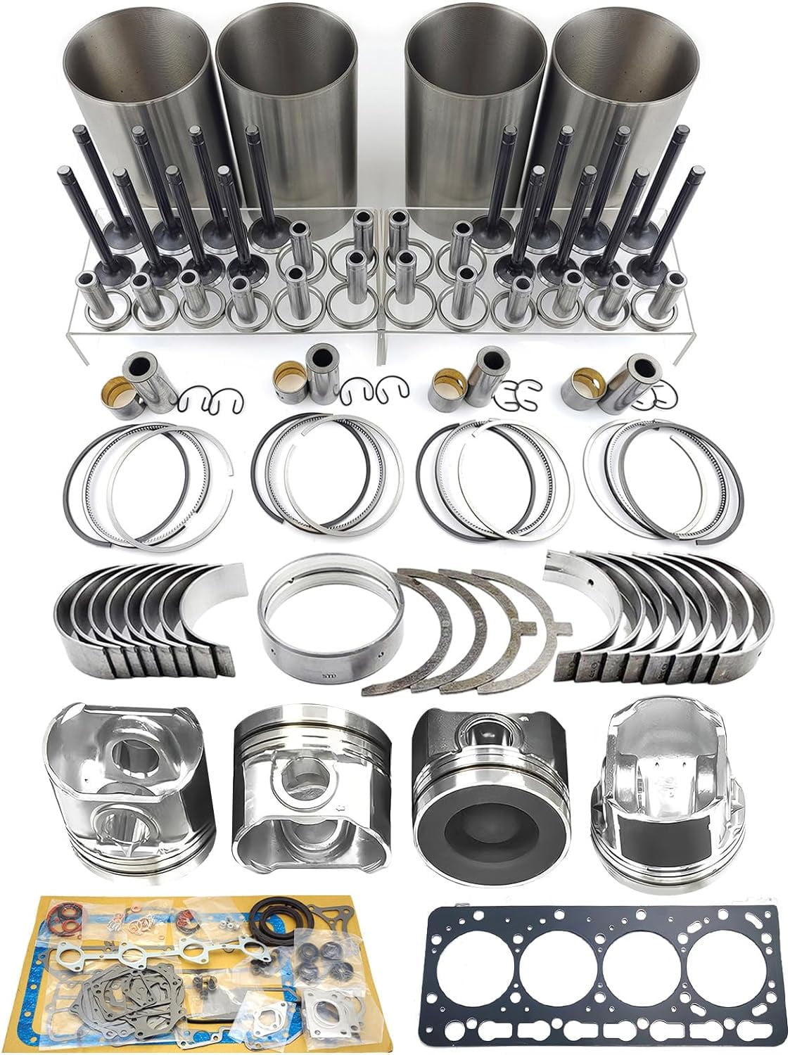 V3800-CR-Tl-EV13 Engine Overhaul Rebuild Kit 16 Valves For V3800-CR-Tl-EV13 Engine Overhaul Rebuild Kit 16 Valves For