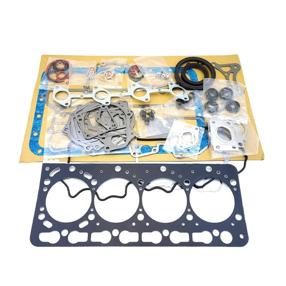 V3800 Full Head Gasket Set Kit 1G574-99355 1G57499355 for Kubota V3800-CR-T EFI Engine M105S Tractor Combustion Chamber Diameter 59mm