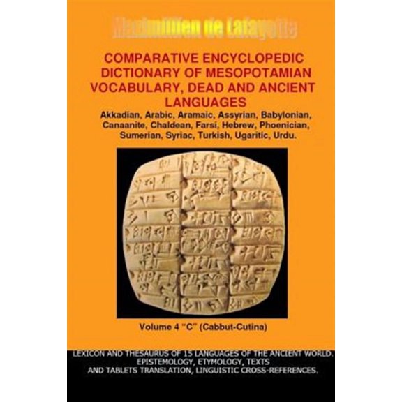 V4.Comparative Encyclopedic Dictionary of Mesopotamian Vocabulary Dead & Ancient Languages (Paperback)