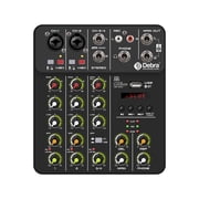V4 Mixer DJ Controller Mixing Bluetooth Phantom Power Delay Repaeat Effect For Sound Mixing Console PC Recording ,Easy to Operate
