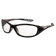 V40 Hellraiser Safety Glasses, Clear Polycarbonate Lens, Uncoated, Black, Nylon | 1 Each