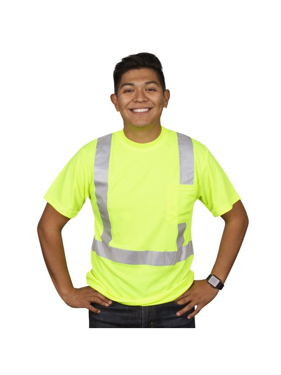 V411XXL COR-BRITE TM CLASS 2 SHORT SLEEVE T-SHIRT LIME 2X-LARGE