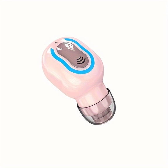 V5.3 Wireless Single Ear Business Headset with Mic, 12H Playtime & 180H Standby, Portable Hands-Free Earbuds Compatible with iOS Android