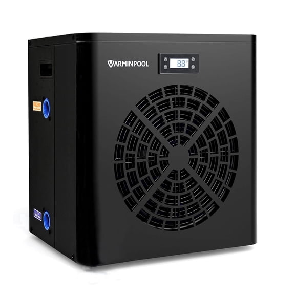 V5 Swimming Pool Heat Pump 16,000BTU 5,400 Gal High Efficiency COP4.1 Energy Save 45% Above Smart App-Controlled Heating & Cooling, 110120V