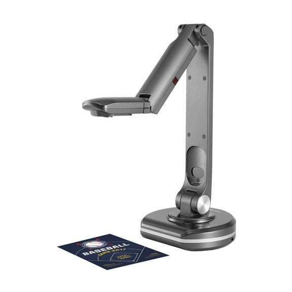 V500S USB 2-in-1 Document Camera & Book Scanner Webcam With Auto 8M A3 Scanning Size LED Light For Mac Windows ,Built-In Convenience